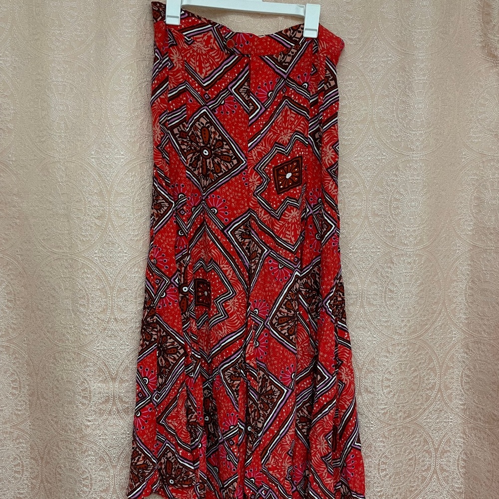 Women's Anthropologie Wide Leg Flare Print Pants - 8